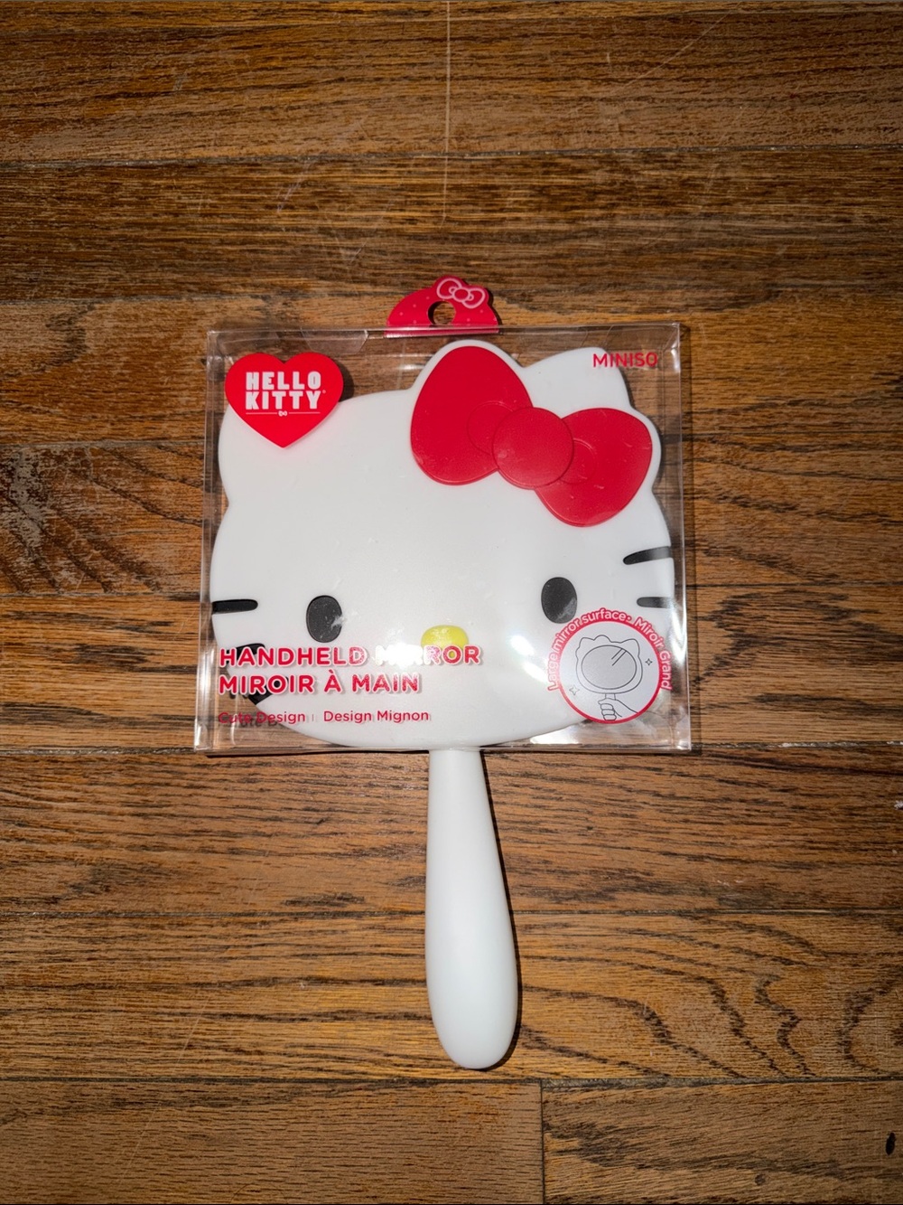 Hello Kitty White and Red Bow Hand Mirror